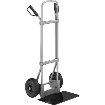 Sackkarre, verzinkt, Schaufel-BxT 450 x 350 mm, schwarz, Luftbereifung, ab 5 Stk eurokraft pro Sackkarre, verzinkt, Schaufel-BxT 450 x 350 mm, schwarz, Luftbereifung, ab 5 Stk eurokraft pro