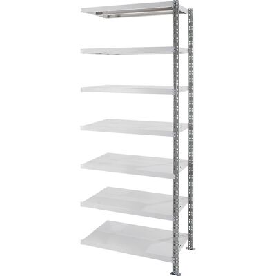 kaiserkraft Universalsteckregal, Stahlblechböden, HxBxT 2522 x 1025 x 600 mm, Anbauregal kaiserkraft Universalsteckregal, Stahlblechböden, HxBxT 2522 x 1025 x 600 mm, Anbauregal