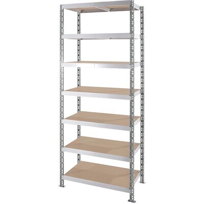 kaiserkraft Universalsteckregal, Spanplattenböden, HxBxT 2522 x 1050 x 400 mm, Grundregal kaiserkraft Universalsteckregal, Spanplattenböden, HxBxT 2522 x 1050 x 400 mm, Grundregal