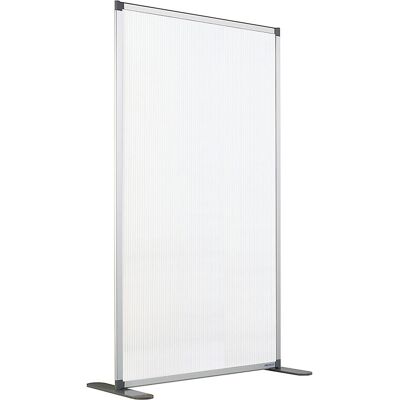 Modul-Trennwand, transparent, HxBxT 1850 x 1250 x 500 mm, Alurahmen, mit Füßen SMIT VISUAL Modul-Trennwand, transparent, HxBxT 1850 x 1250 x 500 mm, Alurahmen, mit Füßen SMIT VISUAL
