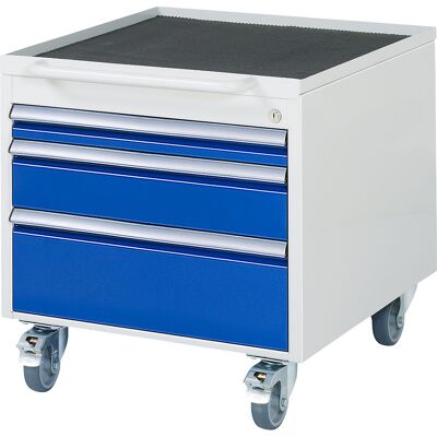 Roll-Container Serie 7000, mit 3 Schubladen, Schubladeninnenhöhe 1 x 60/120/180 mm RAU Roll-Container Serie 7000, mit 3 Schubladen, Schubladeninnenhöhe 1 x 60/120/180 mm RAU