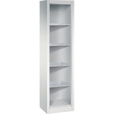 Regalschrank, mit 4 verzinkten Fachböden, HxBxT 1950 x 502 x 400 mm C+P Regalschrank, mit 4 verzinkten Fachböden, HxBxT 1950 x 502 x 400 mm C+P