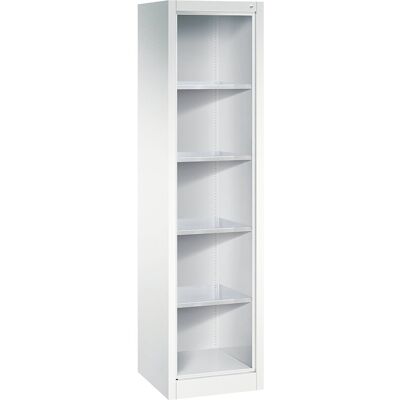 Regalschrank, mit 4 verzinkten Fachböden, HxBxT 1950 x 502 x 500 mm C+P Regalschrank, mit 4 verzinkten Fachböden, HxBxT 1950 x 502 x 500 mm C+P