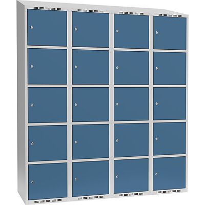 Kaiserkraft Fydor Stahl-Sperrkleiderschrank - 5 Fächer, Hellgrau / Hellblau Kaiserkraft Fydor Stahl-Sperrkleiderschrank - 5 Fächer, Hellgrau / Hellblau