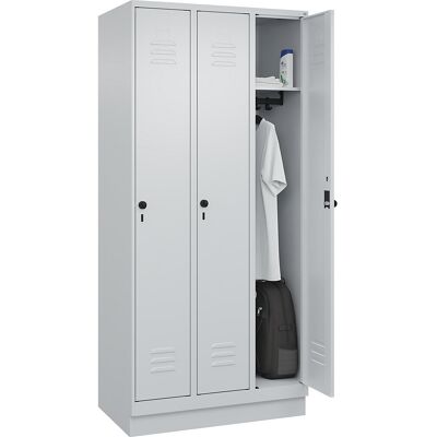 C+P Spind Classic PLUS, Lichtgrau, 3 Fächer - Spindeschrank C+P Spind Classic PLUS, Lichtgrau, 3 Fächer - Spindeschrank