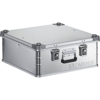 Alu-Transportkiste, Inhalt 67 l, Innen-LxBxH 550 x 550 x 220 mm, in robuster Ausführung ZARGES Alu-Transportkiste, Inhalt 67 l, Innen-LxBxH 550 x 550 x 220 mm, in robuster Ausführung ZARGES
