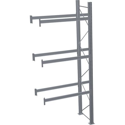Palettenregal, feuerverzinkt, HxBxT 4500 x 1950 x 1100 mm, 3 Fachebenen, Anbauregal SCHULTE Palettenregal, feuerverzinkt, HxBxT 4500 x 1950 x 1100 mm, 3 Fachebenen, Anbauregal SCHULTE
