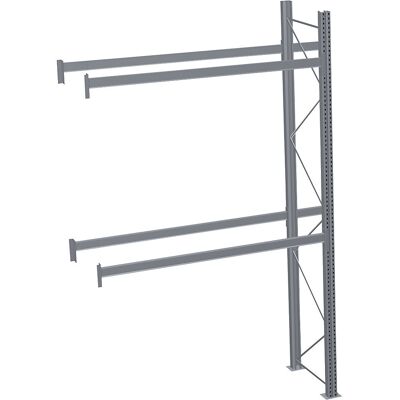 Palettenregal, feuerverzinkt, HxBxT 4500 x 2825 x 1100 mm, 2 Fachebenen, Anbauregal SCHULTE Palettenregal, feuerverzinkt, HxBxT 4500 x 2825 x 1100 mm, 2 Fachebenen, Anbauregal SCHULTE