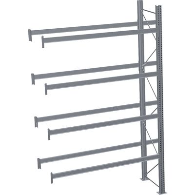 Palettenregal, feuerverzinkt, HxBxT 4500 x 2825 x 1100 mm, 4 Fachebenen, Anbauregal SCHULTE Palettenregal, feuerverzinkt, HxBxT 4500 x 2825 x 1100 mm, 4 Fachebenen, Anbauregal SCHULTE