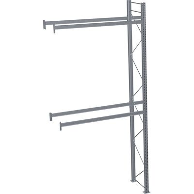 Palettenregal, feuerverzinkt, HxBxT 6000 x 2825 x 1100 mm, 2 Fachebenen, Anbauregal SCHULTE Palettenregal, feuerverzinkt, HxBxT 6000 x 2825 x 1100 mm, 2 Fachebenen, Anbauregal SCHULTE