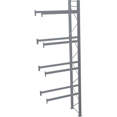 Palettenregal, feuerverzinkt, HxBxT 6000 x 1950 x 1100 mm, 4 Fachebenen, Anbauregal SCHULTE Palettenregal, feuerverzinkt, HxBxT 6000 x 1950 x 1100 mm, 4 Fachebenen, Anbauregal SCHULTE