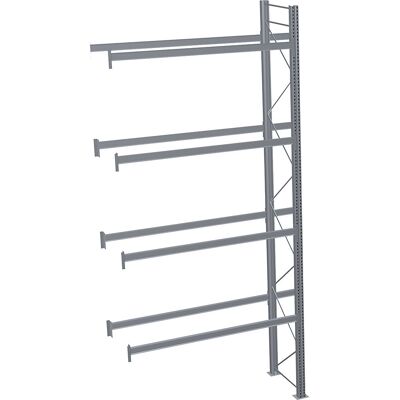Palettenregal, feuerverzinkt, HxBxT 6000 x 2825 x 1100 mm, 4 Fachebenen, Anbauregal SCHULTE Palettenregal, feuerverzinkt, HxBxT 6000 x 2825 x 1100 mm, 4 Fachebenen, Anbauregal SCHULTE