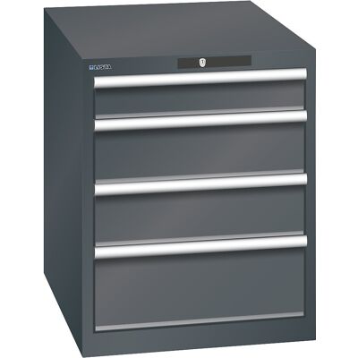 ESD-Schubladenschrank, BxTxH 564 x 725 x 700 mm, 4 Schubladen, Traglast 75 kg, anthrazitgrau LISTA ESD-Schubladenschrank, BxTxH 564 x 725 x 700 mm, 4 Schubladen, Traglast 75 kg, anthrazitgrau LISTA