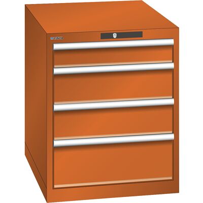ESD-Schubladenschrank, BxTxH 564 x 725 x 700 mm, 4 Schubladen, Traglast 75 kg, orange LISTA ESD-Schubladenschrank, BxTxH 564 x 725 x 700 mm, 4 Schubladen, Traglast 75 kg, orange LISTA