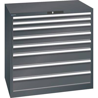ESD-Schubladenschrank, BxTxH 1023 x 725 x 1000 mm, 8 Schubladen, Traglast 200 kg, anthrazitgrau LISTA ESD-Schubladenschrank, BxTxH 1023 x 725 x 1000 mm, 8 Schubladen, Traglast 200 kg, anthrazitgrau LISTA