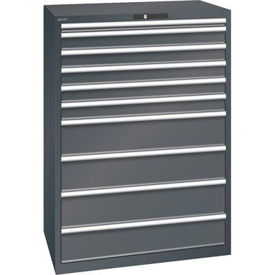 ESD-Schubladenschrank, BxTxH 1023 x 725 x 1450 mm, 10 Schubladen, Traglast 75 kg, anthrazitgrau LISTA ESD-Schubladenschrank, BxTxH 1023 x 725 x 1450 mm, 10 Schubladen, Traglast 75 kg, anthrazitgrau LISTA