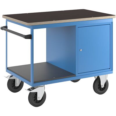 Montagewagen, 1 Schrank rechts, Multiplex-Arbeitsplatte eurokraft pro Montagewagen, 1 Schrank rechts, Multiplex-Arbeitsplatte eurokraft pro