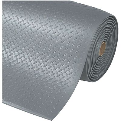 Arbeitsplatzmatte, Diamond Sof-Tred™, Breite 1220 mm, pro lfd. m, grau NOTRAX Arbeitsplatzmatte, Diamond Sof-Tred™, Breite 1220 mm, pro lfd. m, grau NOTRAX