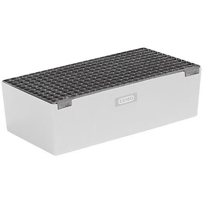 Wannen-Gitterrost, verzinkt, für GFK-Auffangwanne, HxBxT 30 x 420 x 800 mm CEMO Wannen-Gitterrost, verzinkt, für GFK-Auffangwanne, HxBxT 30 x 420 x 800 mm CEMO