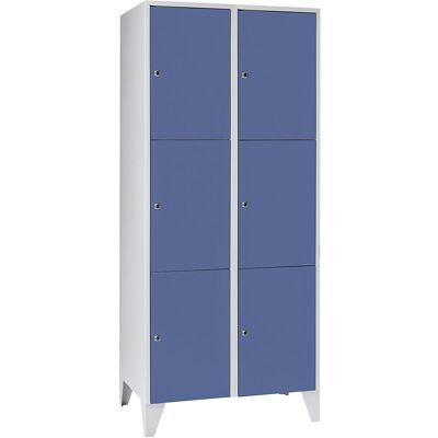 Wolf Schlossfächer Schrank - 6 Fächer - Graphitgrau RAL 7016 Wolf Schlossfächer Schrank - 6 Fächer - Graphitgrau RAL 7016