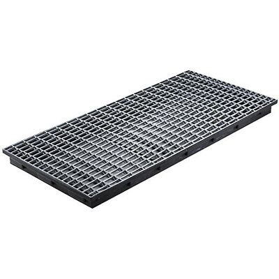 PE-Kleingebinde-Regalwanne, 40 l Auffangvolumen, mit Stahl-Gitterrost CEMO PE-Kleingebinde-Regalwanne, 40 l Auffangvolumen, mit Stahl-Gitterrost CEMO