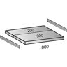 kaiserkraft Fachboden für CLEANA-Steckregal, Bodenbreite 800 mm, Tiefe 500 mm