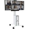 DURABLE Mobiler TV-Wagen COWORKSTATION®, HxBxT 1292 x 572 x 574 mm, weiß