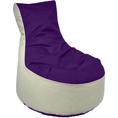 kaiserkraft Sitzsack-Sessel, HxBxT 900 x 800 x 800 mm, beige / brombeer kaiserkraft Sitzsack-Sessel, HxBxT 900 x 800 x 800 mm, beige / brombeer