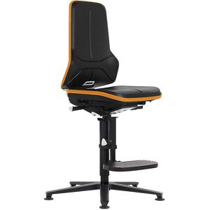 NEON Arbeitsdrehstuhl ESD, Gleiter, Aufstiegshilfe, Permanentkontakt, Skintec, Flexband orange bimos NEON Arbeitsdrehstuhl ESD, Gleiter, Aufstiegshilfe, Permanentkontakt, Skintec, Flexband orange bimos