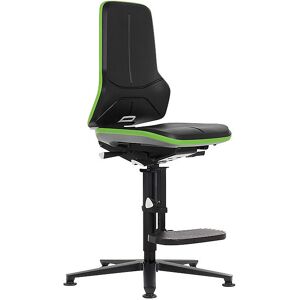 NEON Arbeitsdrehstuhl ESD, Gleiter, Aufstiegshilfe, Permanentkontakt, Skintec, Flexband grün bimos NEON Arbeitsdrehstuhl ESD, Gleiter, Aufstiegshilfe, Permanentkontakt, Skintec, Flexband grün bimos
