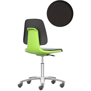 Arbeitsdrehstuhl LABSIT, Fünffuß mit Rollen, Sitz mit Stoffbezug, grün bimos Arbeitsdrehstuhl LABSIT, Fünffuß mit Rollen, Sitz mit Stoffbezug, grün bimos