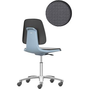 Arbeitsdrehstuhl LABSIT, Fünffuß mit Rollen, Sitz Supertec, blau bimos Arbeitsdrehstuhl LABSIT, Fünffuß mit Rollen, Sitz Supertec, blau bimos