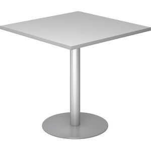 Kaiserkraft Konferenztisch - 800x800mm, Grau, Silberrahmen Kaiserkraft Konferenztisch - 800x800mm, Grau, Silberrahmen