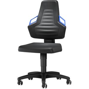 Arbeitsdrehstuhl, mit Handgriff, mit Rollen, PU-Schaum bimos Arbeitsdrehstuhl, mit Handgriff, mit Rollen, PU-Schaum bimos