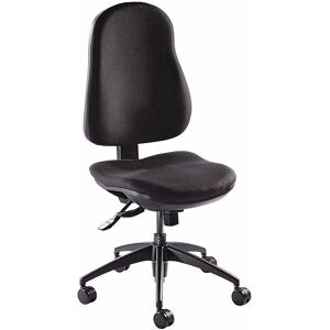 Bürostuhl, Punktsynchron-Mechanik, ohne Armlehnen, Bezug schwarz eurokraft pro Bürostuhl, Punktsynchron-Mechanik, ohne Armlehnen, Bezug schwarz eurokraft pro