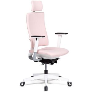kaiserkraft Bürostuhl Bianca, Synchronmechanik, rosa/weiß, mit Kopfstütze kaiserkraft Bürostuhl Bianca, Synchronmechanik, rosa/weiß, mit Kopfstütze