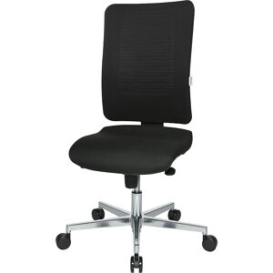 Bürostuhl V2 Bandscheibensitz, Aluminium-Fußkreuz, Rückenlehne netzbespannt, schwarz eurokraft pro Bürostuhl V2 Bandscheibensitz, Aluminium-Fußkreuz, Rückenlehne netzbespannt, schwarz eurokraft pro