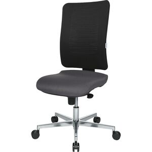 Bürostuhl V2 Bandscheibensitz, Aluminium-Fußkreuz, Rückenlehne netzbespannt, anthrazit eurokraft pro Bürostuhl V2 Bandscheibensitz, Aluminium-Fußkreuz, Rückenlehne netzbespannt, anthrazit eurokraft pro