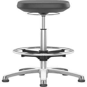 Arbeitshocker LABSIT, Bodengleiter und Fußring, schwarz, Höhe 520 - 770 mm bimos Arbeitshocker LABSIT, Bodengleiter und Fußring, schwarz, Höhe 520 - 770 mm bimos