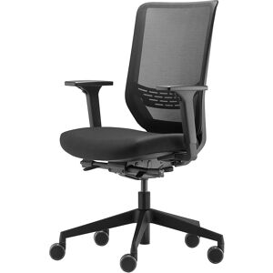 Bürostuhl TO-SYNC PRO, mit Armlehnen und Unirollen, schwarz Dauphin Bürostuhl TO-SYNC PRO, mit Armlehnen und Unirollen, schwarz Dauphin