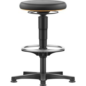Hocker Allround, mit Gleitern, Fußring, PU-Schaum, Farbring orange bimos Hocker Allround, mit Gleitern, Fußring, PU-Schaum, Farbring orange bimos