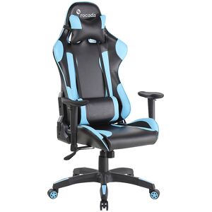 kaiserkraft Bürostuhl Gaming, Wippmechanik mit Gegengewichteinstellung, schwarz/blau kaiserkraft Bürostuhl Gaming, Wippmechanik mit Gegengewichteinstellung, schwarz/blau