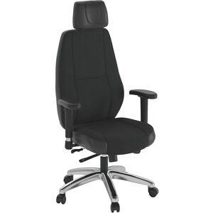 kaiserkraft Bürostuhl Zenit, höhenverstellbare Armlehnen, Stoff, schwarz kaiserkraft Bürostuhl Zenit, höhenverstellbare Armlehnen, Stoff, schwarz