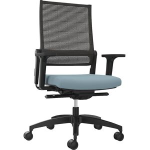 Bürostuhl LORDO FLEX, mit Netzrückenlehne, wasserblau Dauphin Bürostuhl LORDO FLEX, mit Netzrückenlehne, wasserblau Dauphin