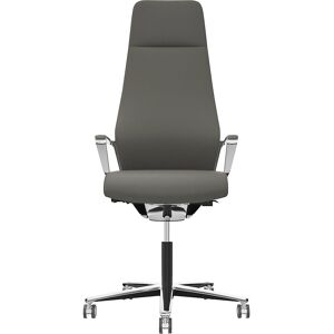 Bürostuhl Signo 0185 ZÜCO Premium F Leder, Polster-Rückenlehne, steingrau Züco Bürostuhl Signo 0185 ZÜCO Premium F Leder, Polster-Rückenlehne, steingrau Züco