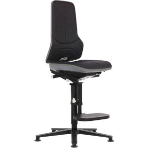 NEON Arbeitsdrehstuhl, Gleiter, Aufstiegshilfe, Permanentkontakt, Stoff, Flexband grau bimos NEON Arbeitsdrehstuhl, Gleiter, Aufstiegshilfe, Permanentkontakt, Stoff, Flexband grau bimos
