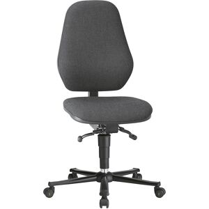 ESD-Arbeitsdrehstuhl, ableitfähig, mit Permanentkontakt, mit Rollen, Stoffbezug schwarz bimos ESD-Arbeitsdrehstuhl, ableitfähig, mit Permanentkontakt, mit Rollen, Stoffbezug schwarz bimos
