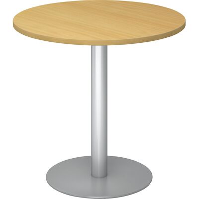 Kaiserkraft Meeting Table - Ø 800 mm, 755 mm hoch, silberner Rahmen Kaiserkraft Meeting Table - Ø 800 mm, 755 mm hoch, silberner Rahmen