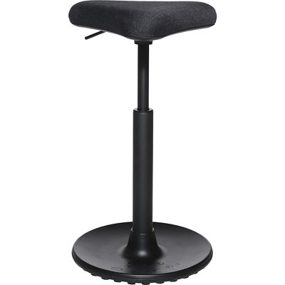 Hocker SITNESS H, Modell H1, mit Triangelsitz, Bezug schwarz-gemustert, Sohle schwarz Topstar Hocker SITNESS H, Modell H1, mit Triangelsitz, Bezug schwarz-gemustert, Sohle schwarz Topstar