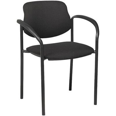 kaiserkraft Konferenzstuhl Carsten, stapelbar, VE 4 Stk, schwarz/schwarz kaiserkraft Konferenzstuhl Carsten, stapelbar, VE 4 Stk, schwarz/schwarz
